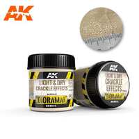 AK Interactive Dioramas - Light &amp; Dry Cackle Effects 100ml