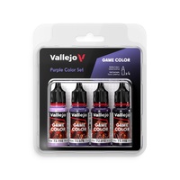 Vallejo Game Colour Purple Acrylic Paint Set