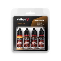 Vallejo Game Colour Leather Acrylic Paint Set