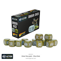 Bolt Action Order Dice - Olive Drab (12)