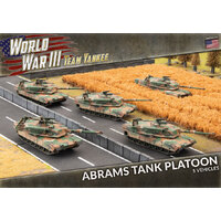 Team Yankee WWIII: American: M1A1 Abrams Tank Platoon (x5 Plastic)