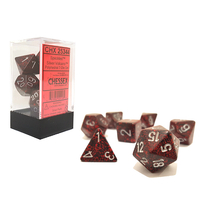 Polyhedral 7-Die Set Speckled Silver Volcano 