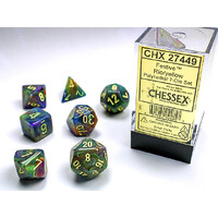 Polyhedral 7-Die Set Festive Rio/Yellow