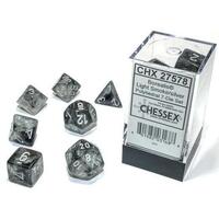 Borealis Polyhedral Light Smoke/silver Luminary 7-Die Set