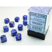 Chessex 12mm D6 Dice Block Vortex Blue/Gold