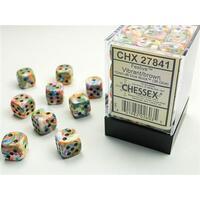 Festive® 12mm d6 Vibrant/Brown Dice Block™ (36 dice)