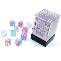 12mm D6 Dice Block Nebula Wisteria/White w/Luminary