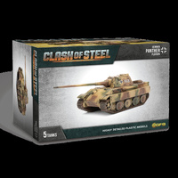 Clash of Steel: Panther (8.8cm) Tank Platoon (x5 Plastic)