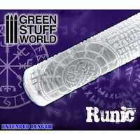 Green Stuff Rolling Pin RUNIC